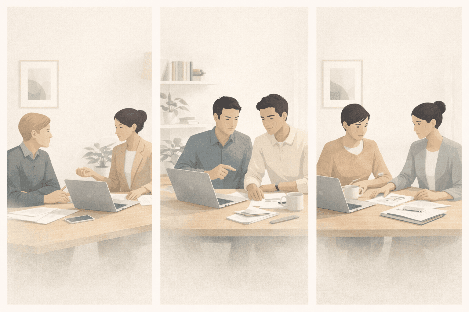 Minimalist illustration for entrepreneurs and SMEs.