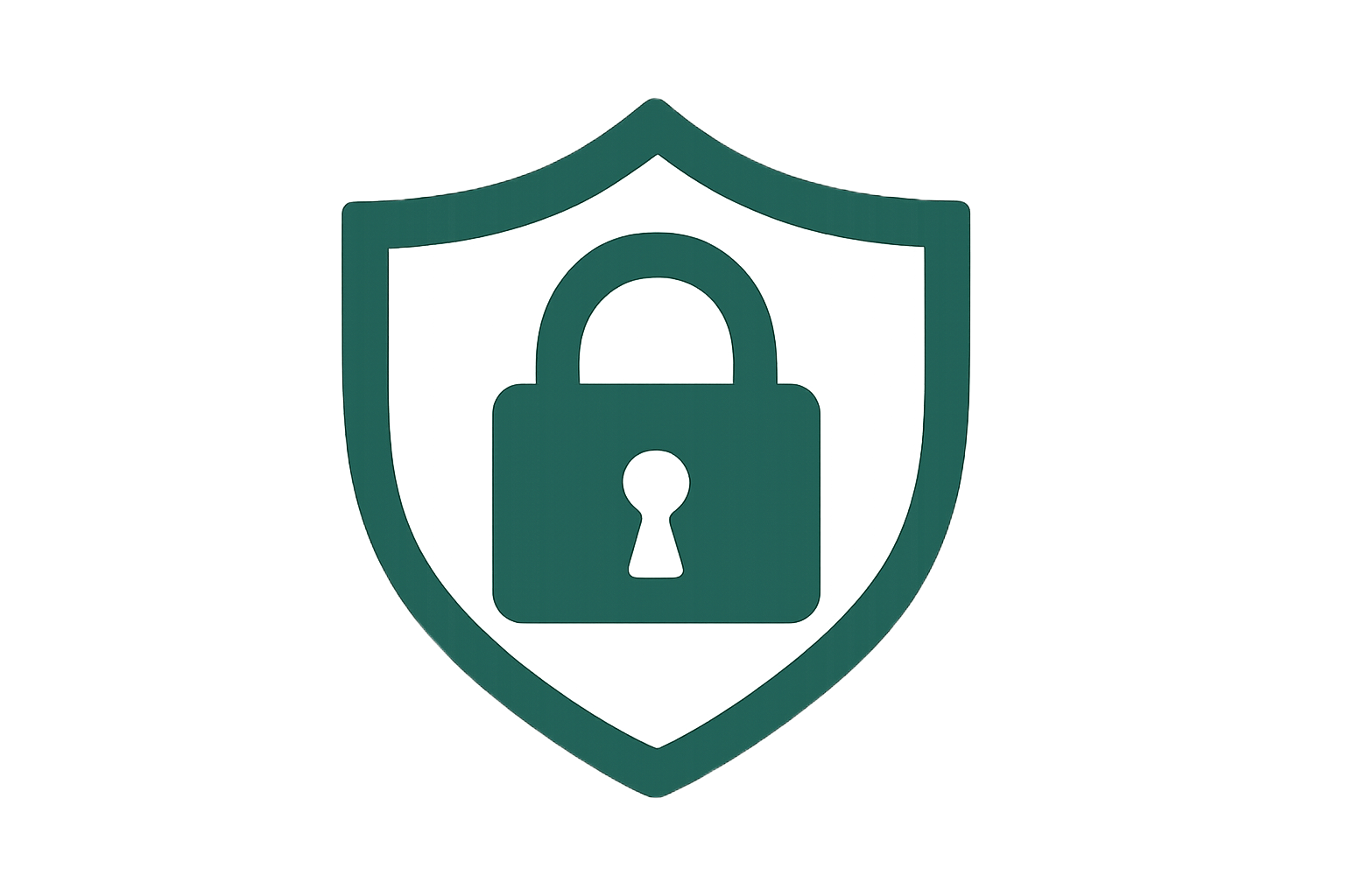 Icône de cadenas sur un bouclier représentant la sécurité et la protection des données.